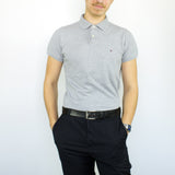 Vintage Tommy Hilfiger polo shirt t-shirt pullover in gray