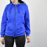 Vintage Champion zip up hoodie jumper sweatshirt sweater pullover in blue