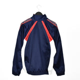 Vintage Champion track jacket windbreaker fleece longsleeve tee pullover sweatshirt jumper in blue red and white