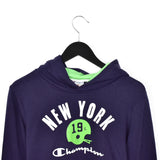 Vintage Adidas hoodie pullover sweatshirt windbreaker fleece track jacket in dark blue and green