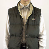 Vintage Napapijri two sided vest jacket in gray or beige