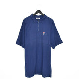 Vintage Fila quarter zip up polo shirt top pullover blouse in blue