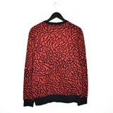 Vintage rare Jordan sweatshirt pullover jumper hoodie in red and black