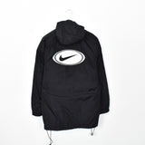 Vintage Nike long jacket windbreaker track jacket bomber jacket in black and white