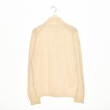 Vintage Tommy Hilfiger full zip fleece zip up sweatshirt jumper sweater pullover hoodie in beige
