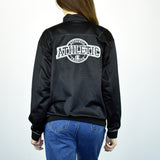 Vintage Champion tracksuit track jacket fleece windbreaker in black