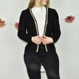 Cute fuzzy Vero Moda blazer cardigan jumper sweater top pullover in black