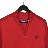 Vintage CHAPS zip up thin material longsleeve tee pullover sweatshirt