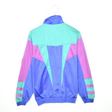 Vintage Fila zip up jacket windbreaker tracksuit track jacket trackie sweater jumper sweatshirt pullover long sleeve blue cyan and purple