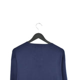 Vintage Ralph Lauren polo V neck sweater thin material longsleeve tee pullover sweatshirt in dark blue