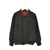 Vintage Burberry windbreaker fleece track jacket bomber jacket in dark grey
