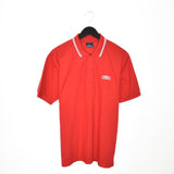Vintage Umbro polo shirt tee blouse top in red and white