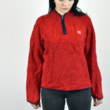 Vintage Helly Hansen half zip fleece pullover sweatshirt in red