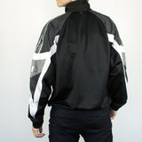 Vintage Champion tracksuit track jacket fleece windbreaker in black