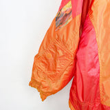 Vintage Ellesse windbreaker tracksuit track jacket trackie sweater jumper pullover sweatshirt long sleeve in bright orange