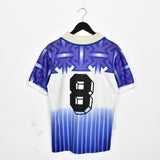 Vintage Lotto sport polo shirt tee blouse top in white and blue