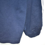 Vintage Adidas quarter zip up hoodie sweater jumper sweatshirt pullover long sleeve tracksuit trackie jacket in dark blue and white