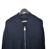 Vintage Fila zip up sweater jumper sweatshirt pullover long sleeve tracksuit trackie jacket in dark blue