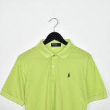 Vintage Ralph Lauren polo shirt tee blouse top in lime green