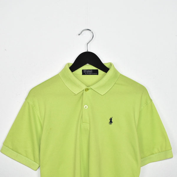 Vintage Ralph Lauren polo shirt tee blouse top in lime green