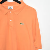 Vintage Lacoste polo shirt tee blouse top in orange
