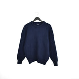 Vintage Gant sweater jumper long sleeve sweatshirt pullover hoodie in dark blue