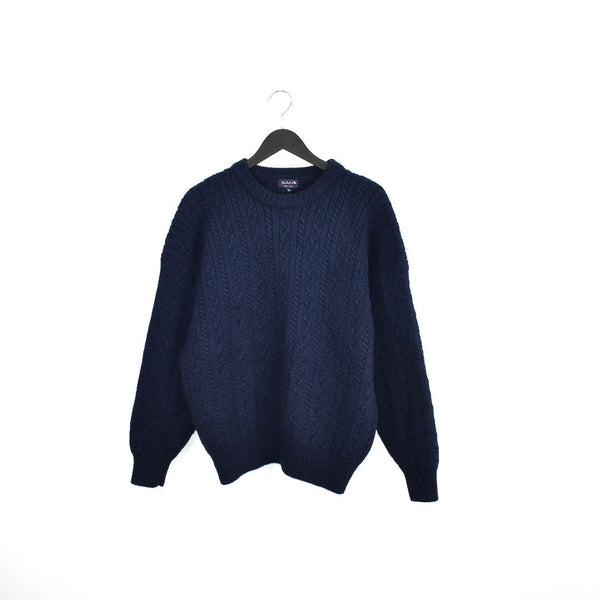Vintage Gant sweater jumper long sleeve sweatshirt pullover hoodie in dark blue