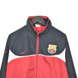 Vintage Nike FCB track jacket windbreaker zip up trackie sweater jumper sweatshirt pullover long sleeve in red blue and white