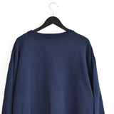 Vintage Hugo Boss crewneck jumper bomber track jacket fleece sweatshirt longsleeve tee pullover in dark blue