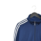 Vintage Adidas tracksuit trackie jacket zip up sweater windbreaker long sleeve tee jumper in dark blue