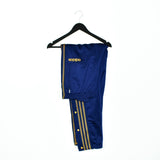 Vintage Adidas track pants tracksuit bottoms joggers trousers in blue and yellow