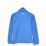 Vintage Adidas zip up jumper sweatshirt tracksuit track jacket trackie pullover long sleeve in light blue
