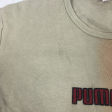 Vintage Puma T shirt tee top blouse in khaki and orange