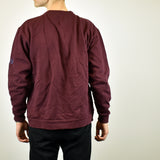 Vintage Sergio Tacchini sweatshirt jumper sweater pullover hoodie in burgundy
