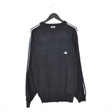 Vintage Adidas jumper sweater pullover sweatshirt top in navy and light blue