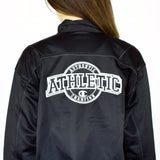 Vintage Champion tracksuit track jacket fleece windbreaker in black