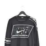 Vintage Nike thin material longsleeve tee pullover sweatshirt sweater jumper fleece in black