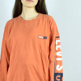 Vintage Levi's sweatshirt hoodie jumper sweater pullover in orange