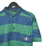 Vintage Paul&Shark polo shirt tee blouse top in blue and green