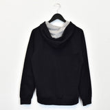 Vintage Nike hoodie pullover sweatshirt windbreaker fleece track jacket in black