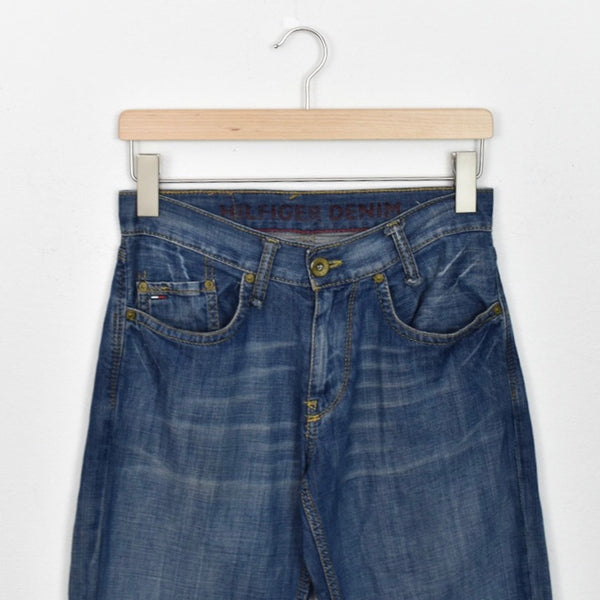 Vintage Hilfiger Denim jeans track pants trousers bottoms pants in dark blue