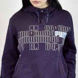 Vintage Puma hoodie jumper sweatshirt sweater pullover in navy blue