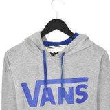 Vintage Vans hoodie long sleeve sweatshirt jumper in grey and blue