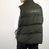 Vintage Napapijri two sided vest jacket in gray or beige