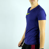 Nike v-neck t-shirt top blouse tee in navy blue