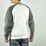 Vintage Sergio Tacchini sweatshirt jumper sweater pullover hoodie in gray and white