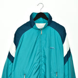 Vintage ellesse windbreaker tracksuit fleece longsleeve tee pullover sweatshirt jumper in electric green blue