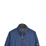Vintage Napapijri windbreaker tracksuit zip up jacket longsleeve tee pullover sweatshirt jumper in dark blue