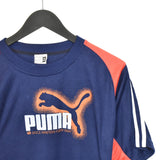 Vintage Puma t-shirt tee blouse top in blue and red