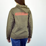 Vintage Napapijri Expedition Staff zip up hoodie jumper sweater pullover sweatshirt in brown